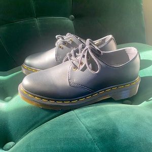 Dr Martens Vegan 1461 3 eye flat shoes in black